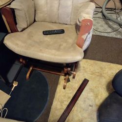 Rocking Chair With Foot Rest