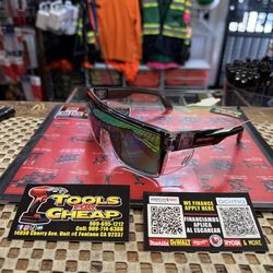 BOMBER Buzz-Bomb Green Mirror PL Safety Glasses