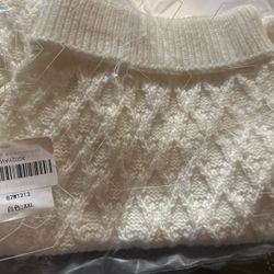 White Dog Sweater 