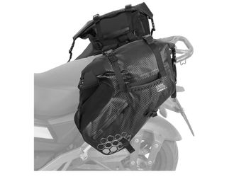 KEMIMOTO Motorcycle Saddlebags, 38L(19Lx2) Large Capacity, Waterproof and Heat-Resistant, Universal Motorcycle Luggage compatible with Most Model of S
