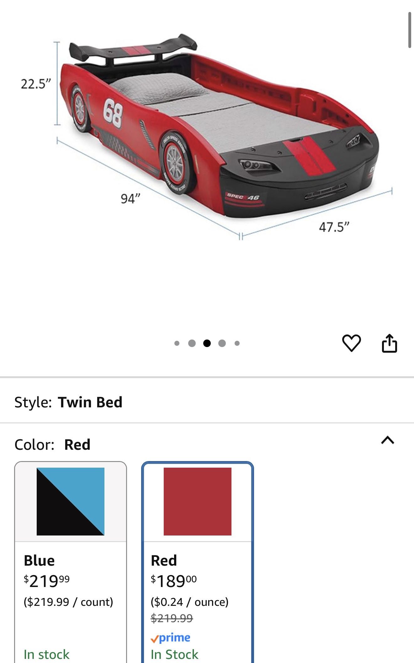 Kids Car Bed Twin