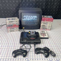 Sega Genesis bundle With 9” CRT Tv 