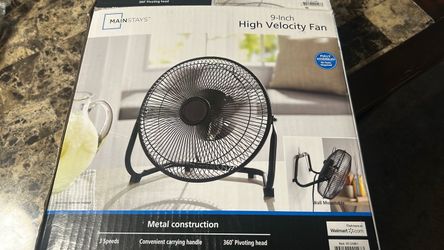 Mainstays 9 Inch High Velocity Fan