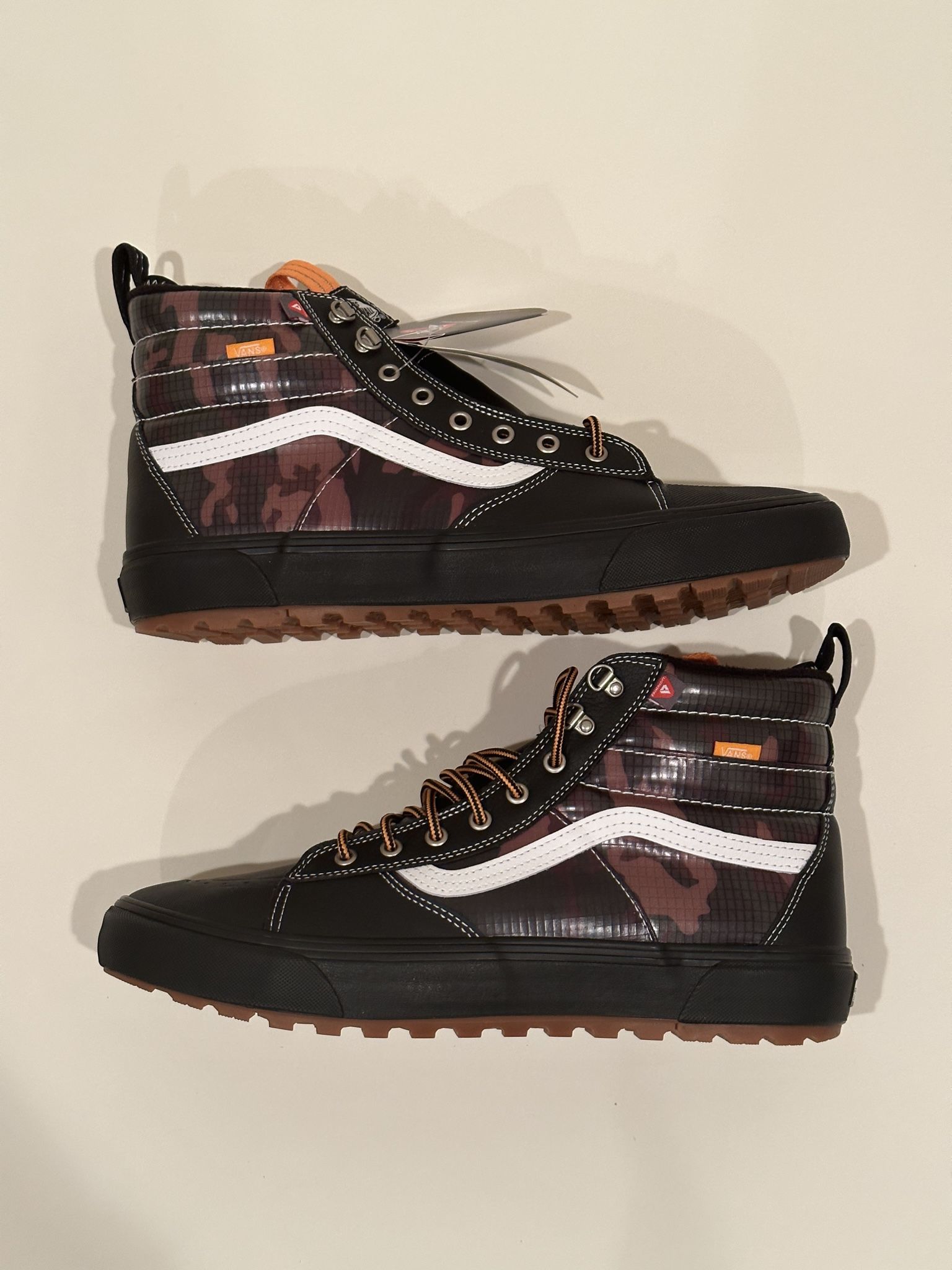 VANS Sk8 Hi MTE 2.0 DX, Black / Camo, Green, Brown, Mens US Sz 13 | VN0A4P3I2TI