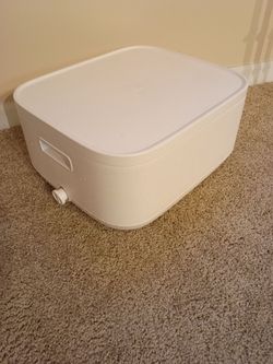 Sharper Image Foot Bath Heated Spa with Massage Rollers and LED Display - White, Model 1014495