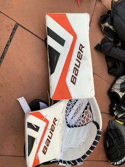 Goalie glove, blocker