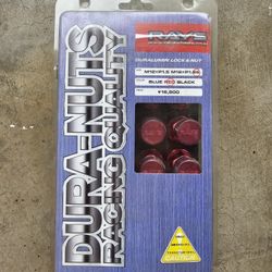 Rays 52mm Duralumin Lug Nut Set in RED M12X1.25MM
