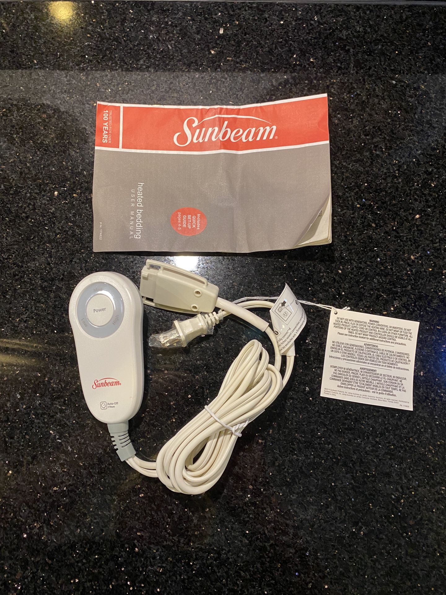 Sunbeam Remote Control Power Supply M85AP E23623F for Heated Throw Pad Blanket