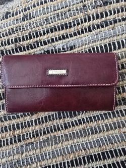 Burgundy Leather Bifold Wallet