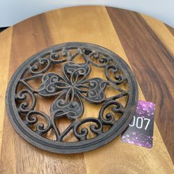 4 Leaf Clover Cast Iron Trivet