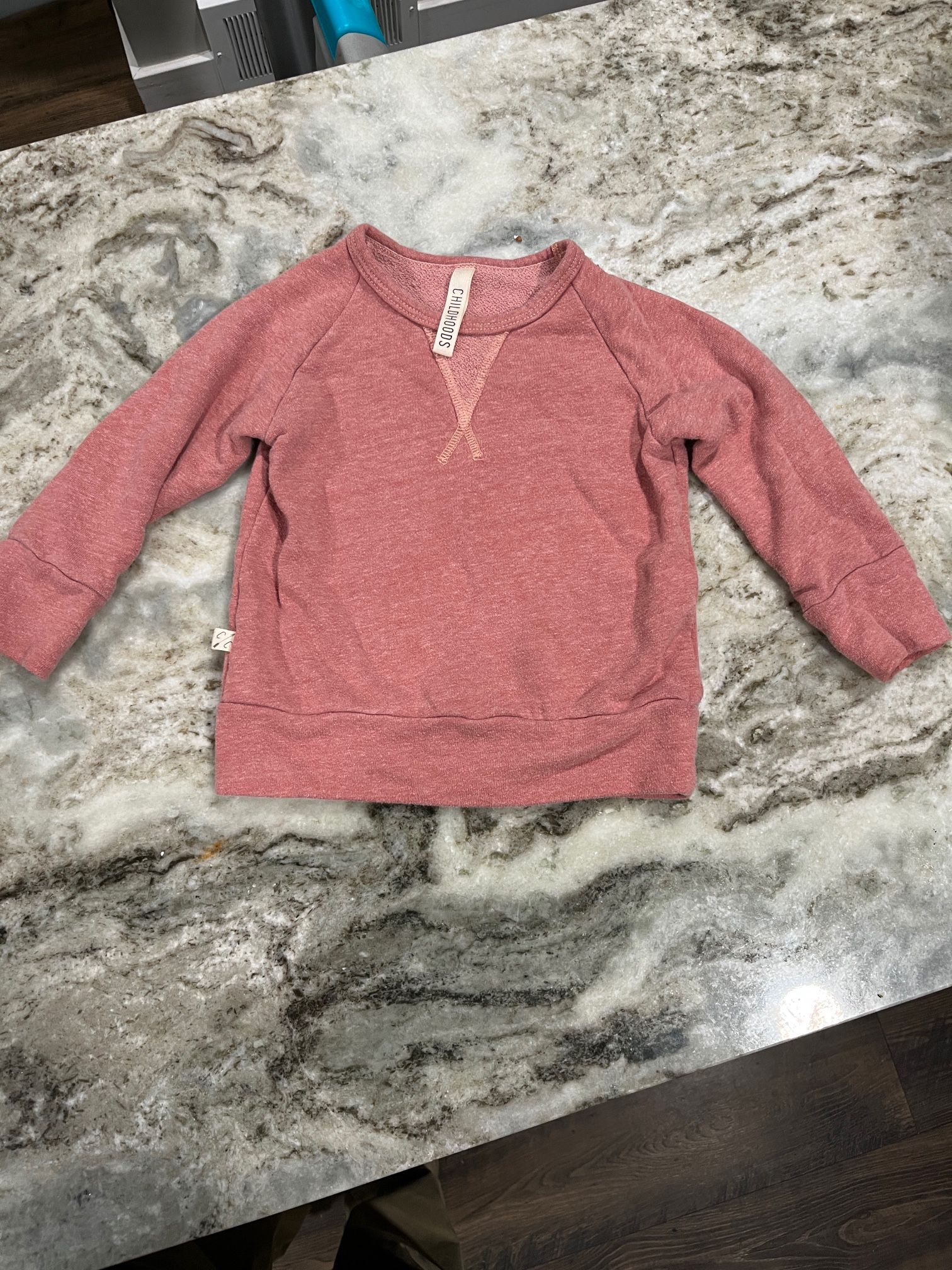 Childhoods Clothing 2T Sweatshirt (Peachy/Pink)