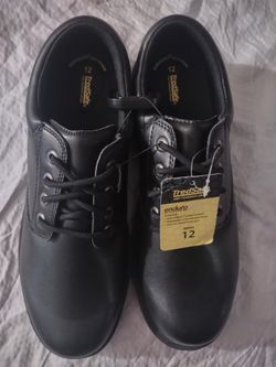 New Tredsafe Slip Resistant Shoes Black Size 12 Men's Style: Gary