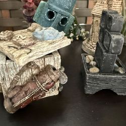 Aquarium Decor Bundle SpongeBob House, Plants, Ornaments