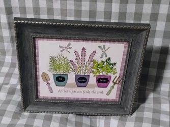 Decoupage On Canvas Framed