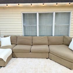 Crate & Barrel Sectional Sofa 