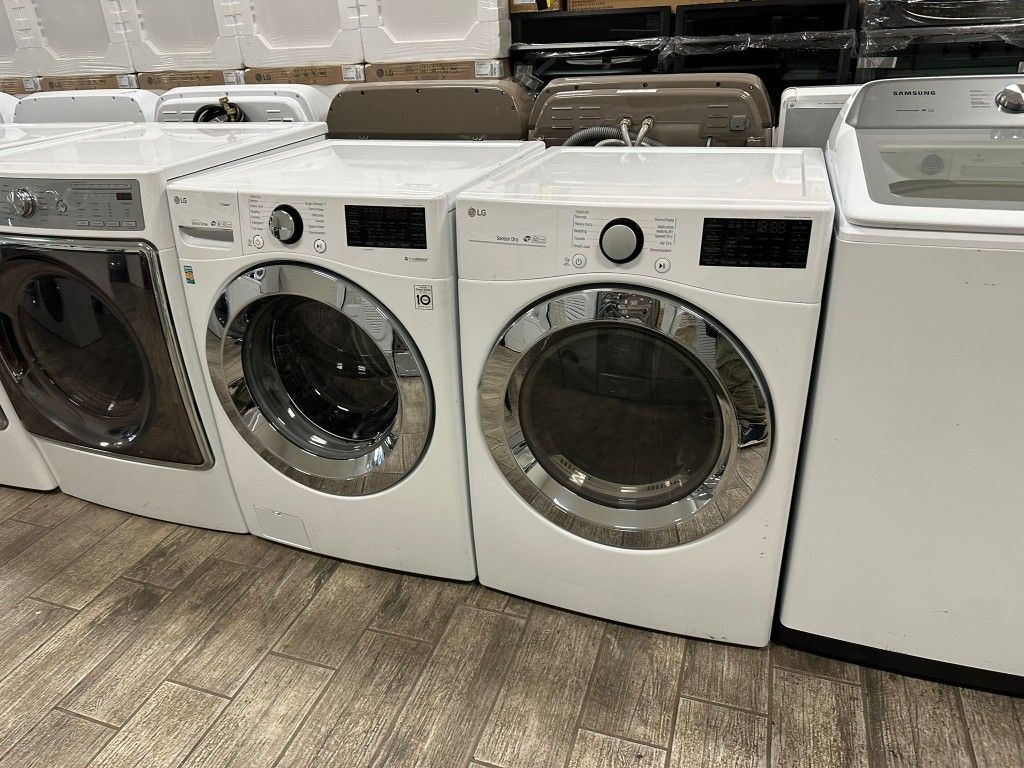 LG washer and dryer set electric with warranty