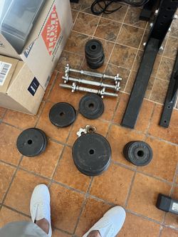 Adjustable Dumbbell Set – Plates + Handles