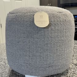 Alderson Pouf handwoven 14" H x 16" diameter - Threshold