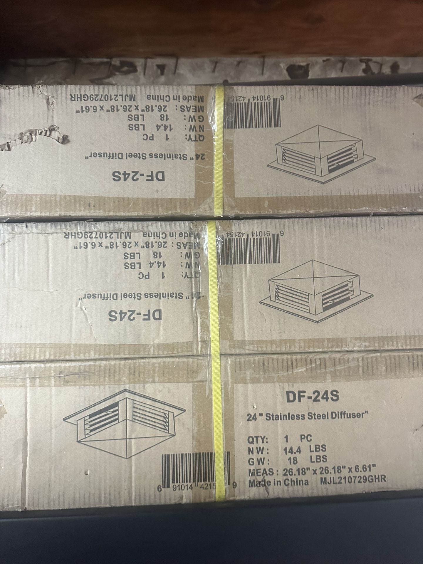 24 inch stainless steel diffuser