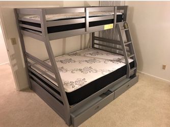New Bunk bed W/Both Mattresses