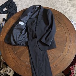 Boys Black Calvin Klein 2 Piece Suit 
