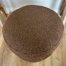 Brand New Boucle Stool Brown