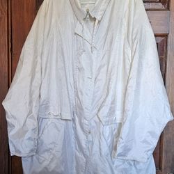 Vintage Komitor Women's Long Jacket Vintage Size 18W/20W Full Zip Rain Windbreaker  