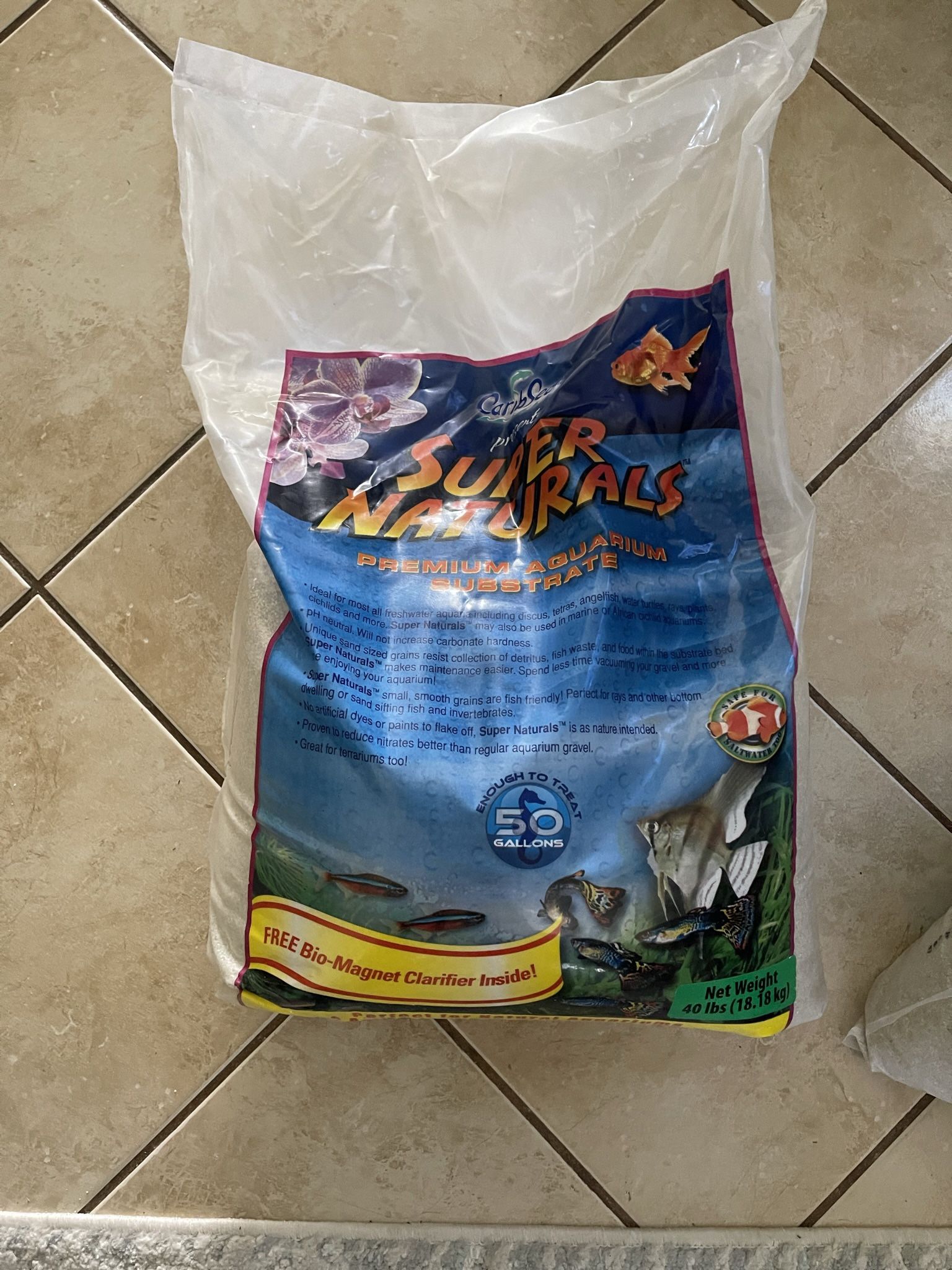 Caribsea Super Naturals Crystal River Aquarium Sand