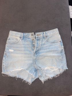 Express jean shorts female size 6 stretchy high rise