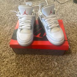 Retro 4 Air Jordan’s | White/Fire Red-Tech Grey-Black