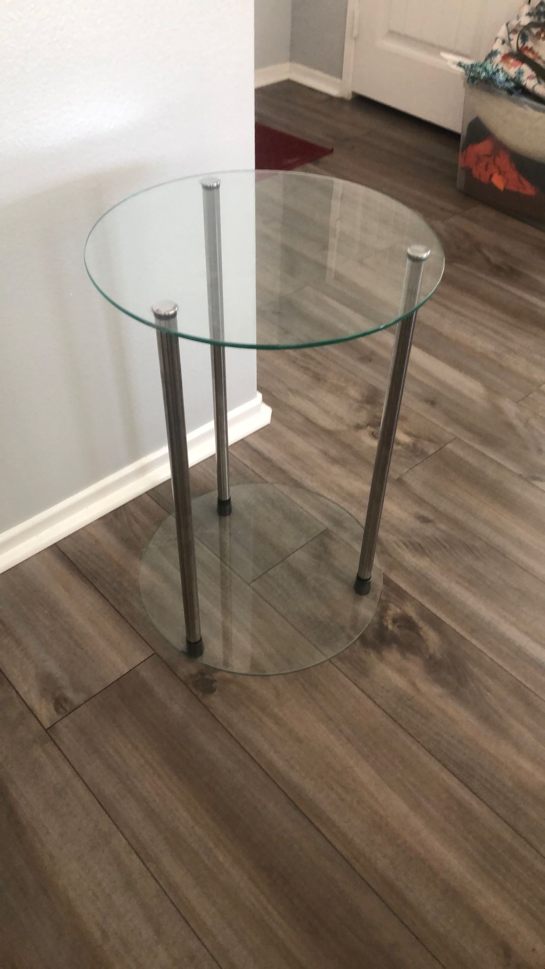 Glass and Metal Table