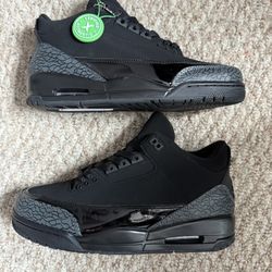 NEW Jordan 3 Retro Black Cat (2025) Men's Size US 9.5