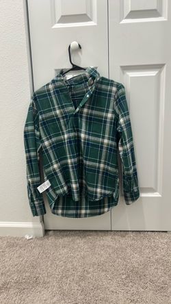 J.crew modern plaid flannel button down shirt