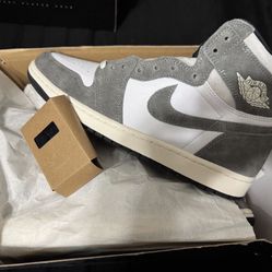 Air Jordan 1 High OG Stealth Grey White Size 10 BRAND NEW