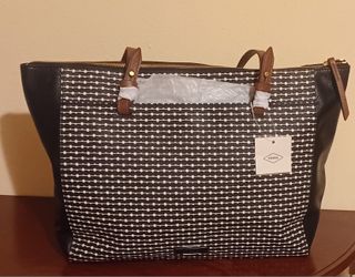 Fossil Tote Stripped Handbag