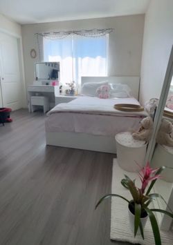 IKEA white bed frame
