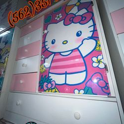 Hello Kitty closet Wardrobe Dresser Chest Ropero New 
