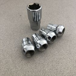 Wheel Lock Set 14x1.50 Chevy GMC Acorn New 