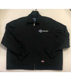 Mazdatrix Jacket features a large logo on the back and a small "pocket" logo on the front