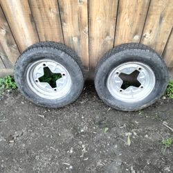Two Trailer Tires 