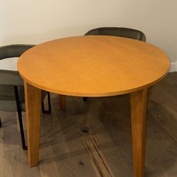 Natural Oak Wood Dining Table 