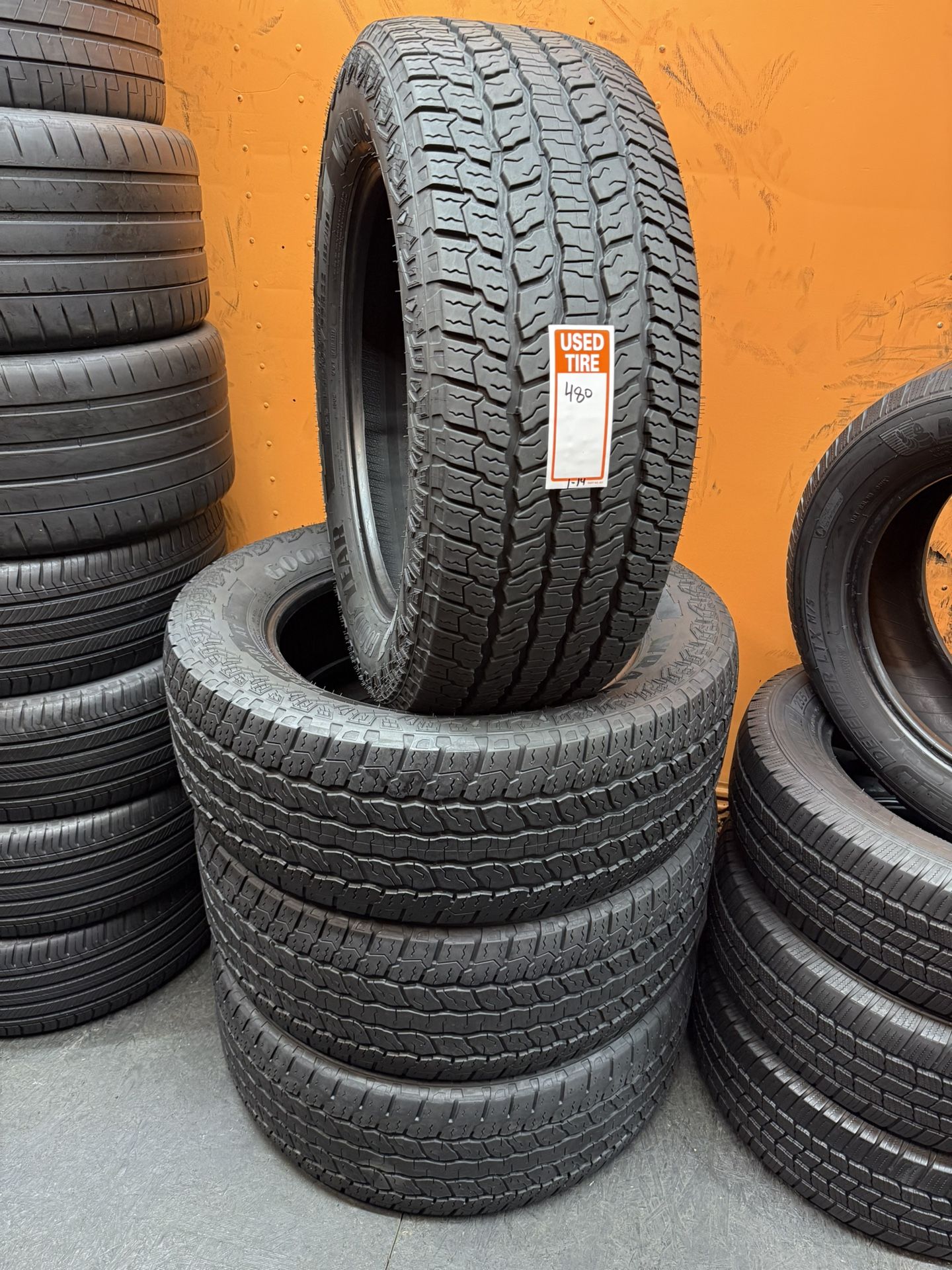 305/55R22 Goodyear Wrangler Territory A/T High Tread Full Set of 4 Tires