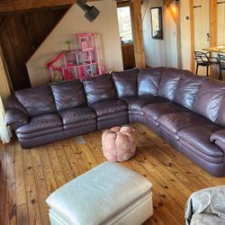 Natuzzi Leather Sectional