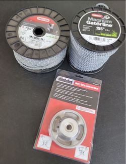 Oregon Magnum Gatorline Trimmer Line Spools .155” Plus Shindaiwa heavy-duty fixed line head