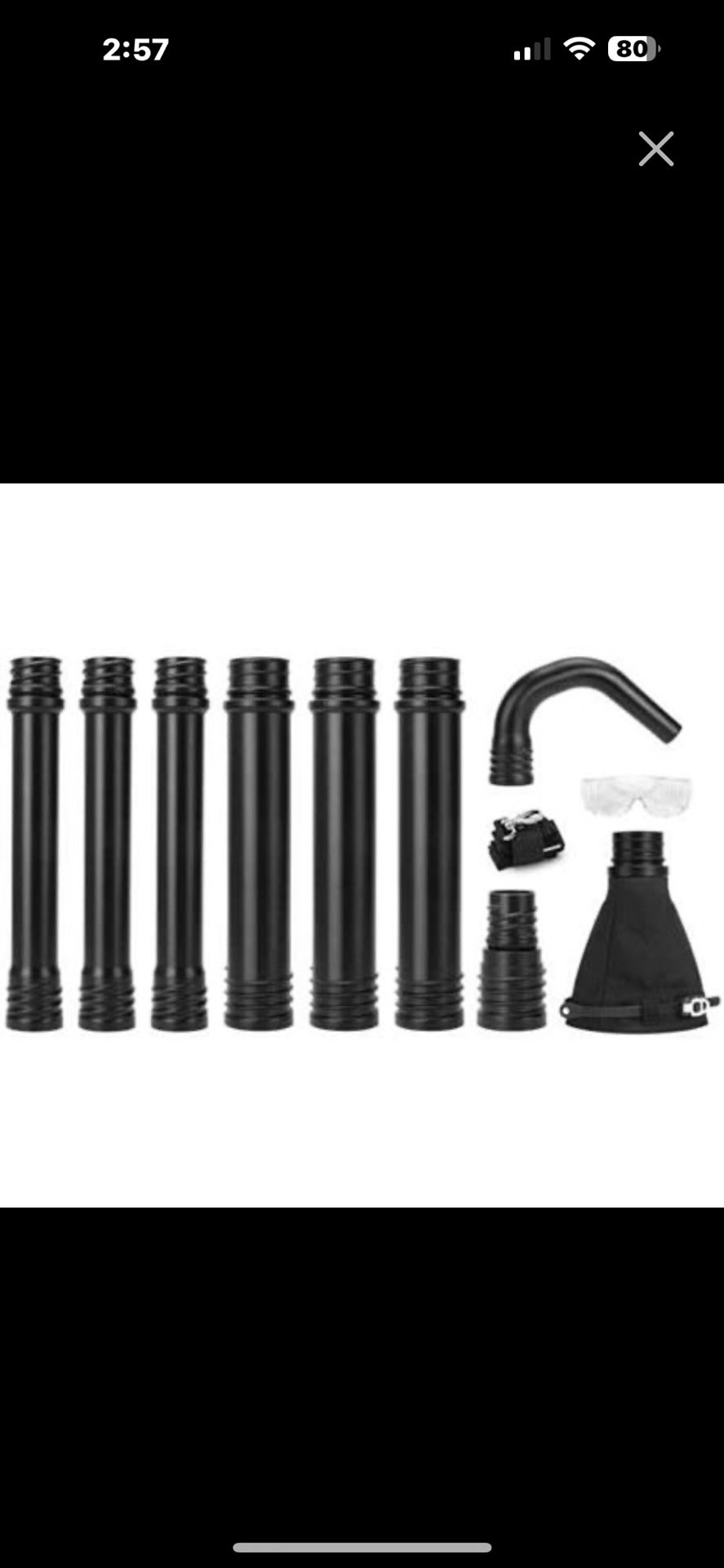Universal Gutter Cleaning Tools for Leaf Blowers, Gutter Cleaning Kit from The Ground, Compatible with blower