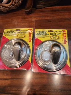 2 Brand New Lincoln Products / Moen Universal Shower Faucet Trim Kits- Brushed Nickel