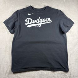 Nike Los Angeles Dodgers Mookie Betts #50 Men’s XL Black Jersey T Shirt #11A