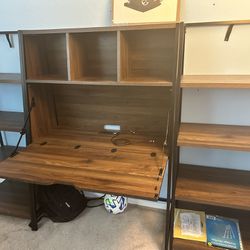 Wood Shelf + Study Desk