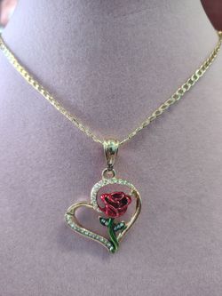 Heart Necklace Gold Plated