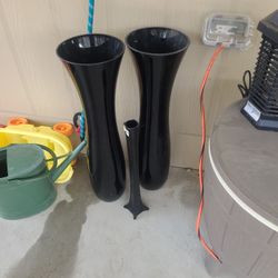 Black Vases